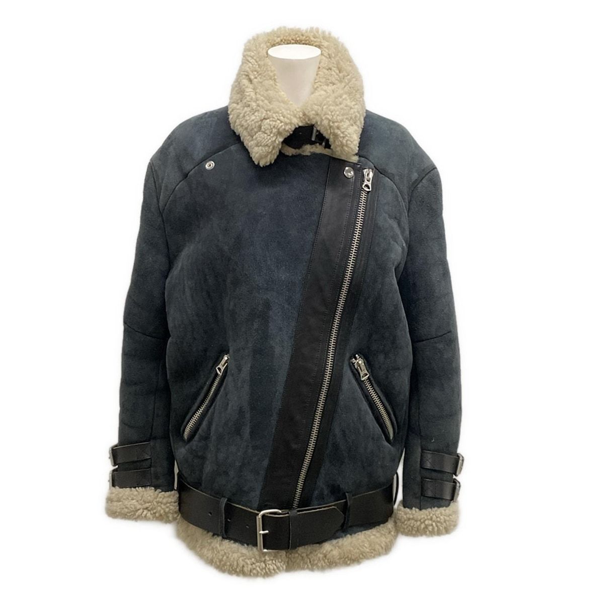 Acne Studios - ACNE STUDIOS(アクネ ストゥディオズ) ブルゾン サイズ32 XS レディース - 黒 長袖/ムートン/ベロシティ/冬 ラムスキン Acne Studios - ACNE STUDIOS(アクネ ストゥディオズ) ブルゾン
