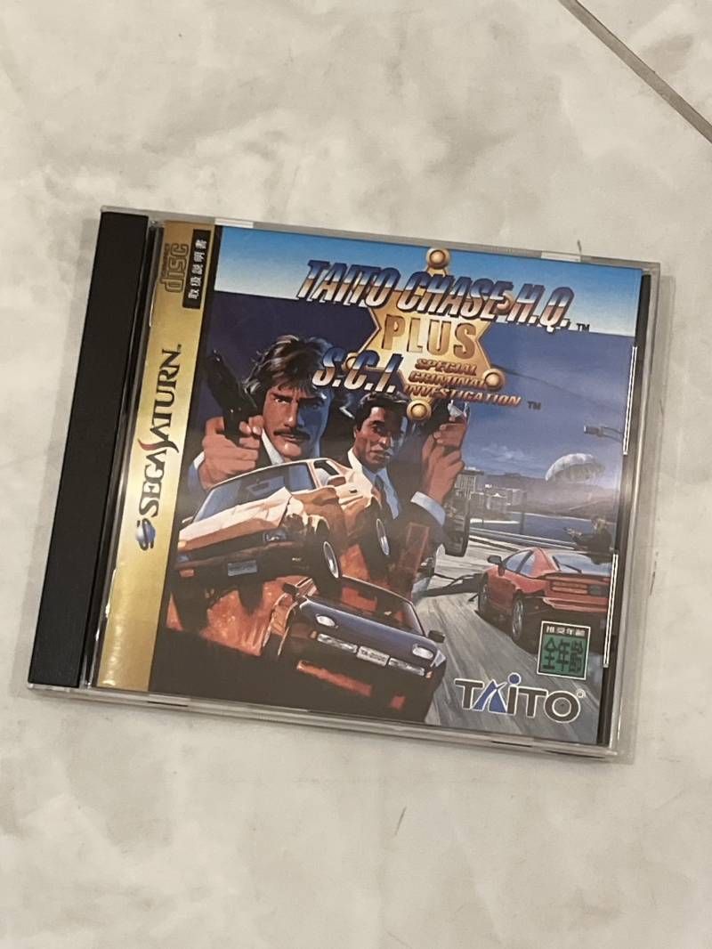 セガサターン CHASE H.Q. PLUS S.C.I. チェイスH.Q. S.C.I. ソフト T-1105G ゲームソフト 読み込み 済み