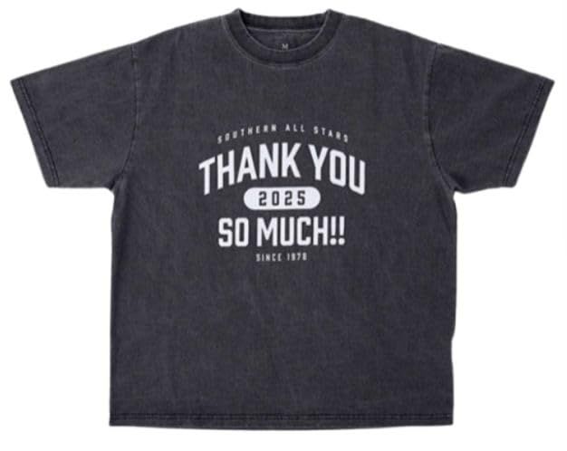 サザンオールスターズ サザン LIVE TOUR 2025 THANK YOU SO MUCH!! グッズ ヴィンテージ風 Tシャツ L L
