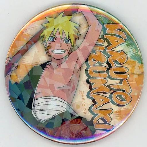 中古】バッジ・ピンズ うずまきナルト(引き) 「NARUTO-ナルト- 疾風伝