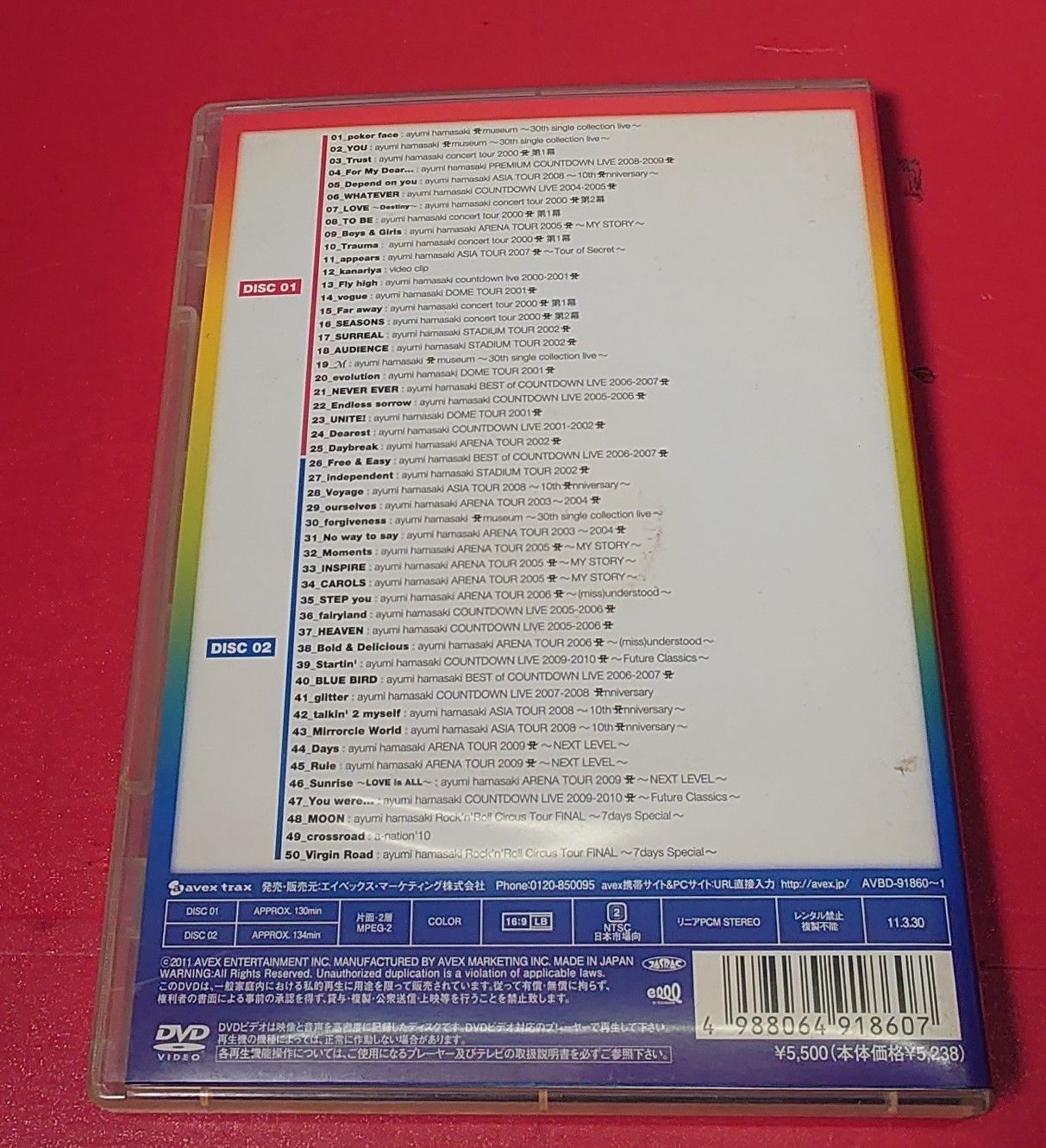 〇浜崎あゆみ / Ayumi Hamazaki A 50 SINGLES ～LIVE SELECTION