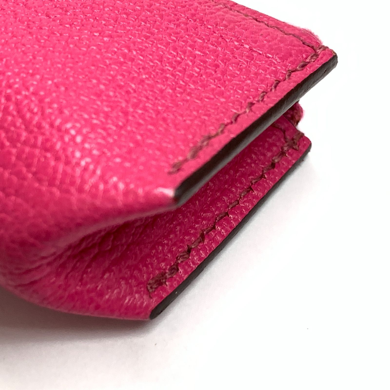 極美品　HERMES ピッコロ ペンケース ピンク 筆箱 刻印　ピンク HERMES エルメス ピッコロ ペンケース レザー □O刻印 ピンク - 7YORKU