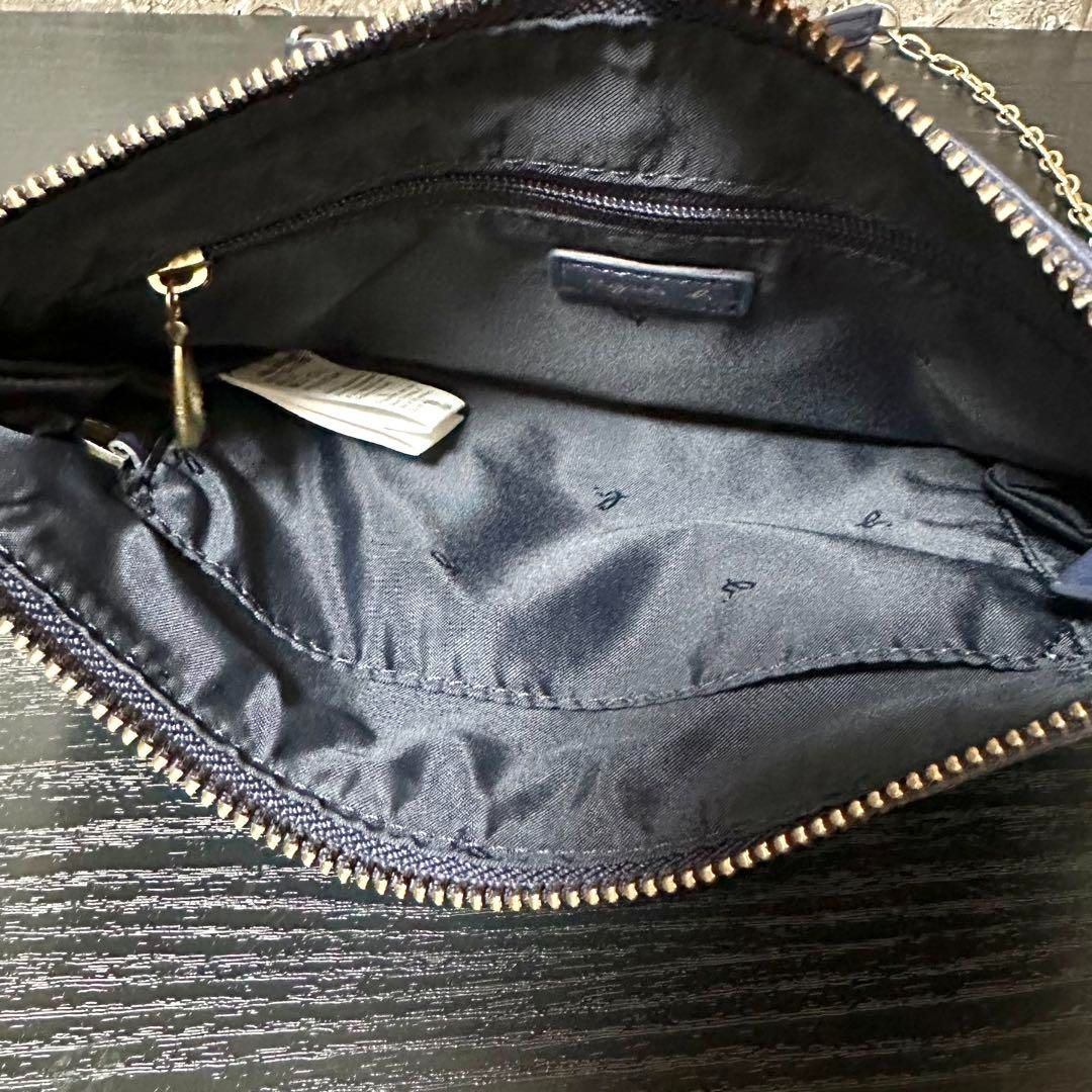 【美品】agnes b アニエスべー　ネクタイ　ラムレザー　羊革　黒 美品】agnes b アニエスべーネクタイラムレザー羊革黒