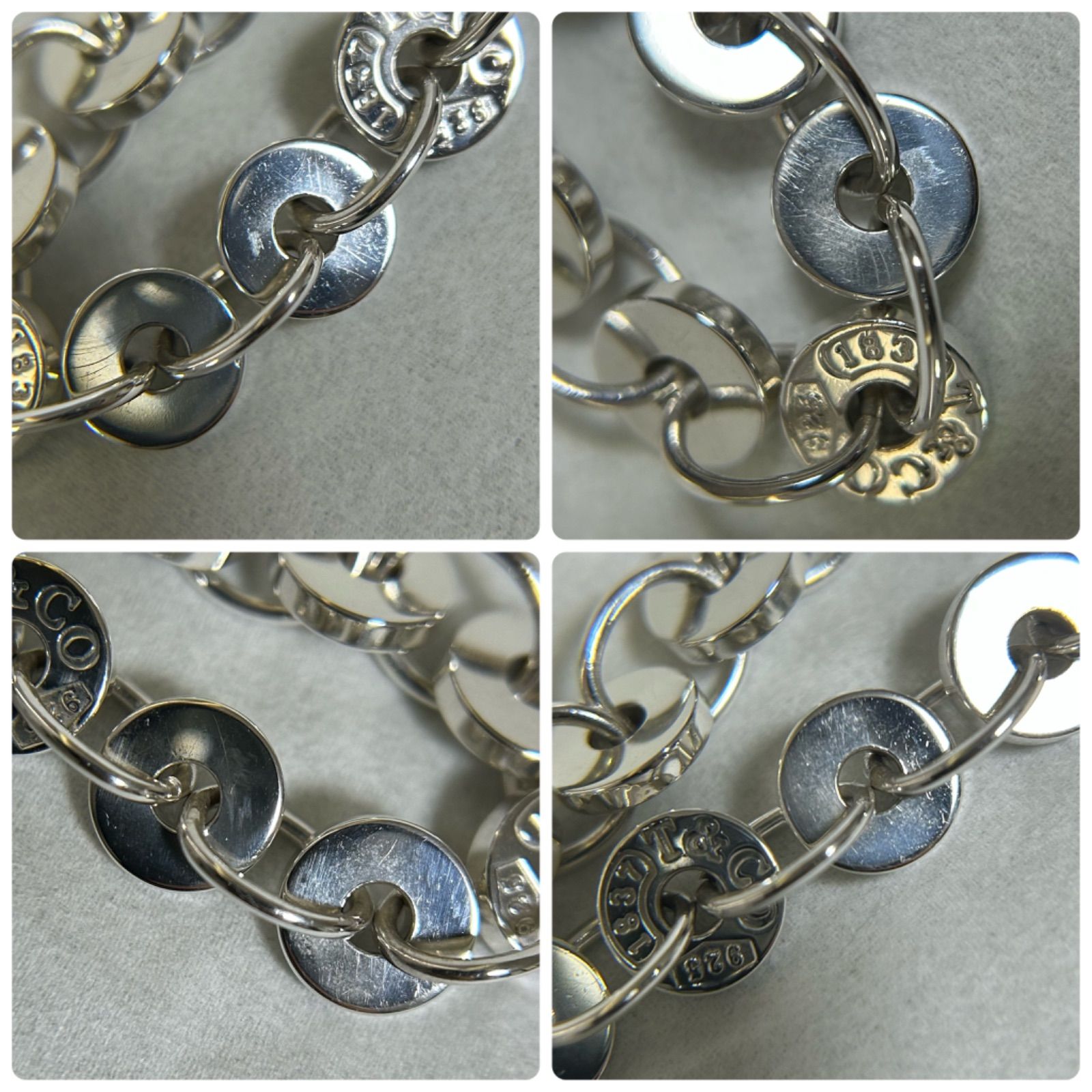 Roger様 ティファニー 希少 ブレスレット 1837 サークル AG925 TIFFANY