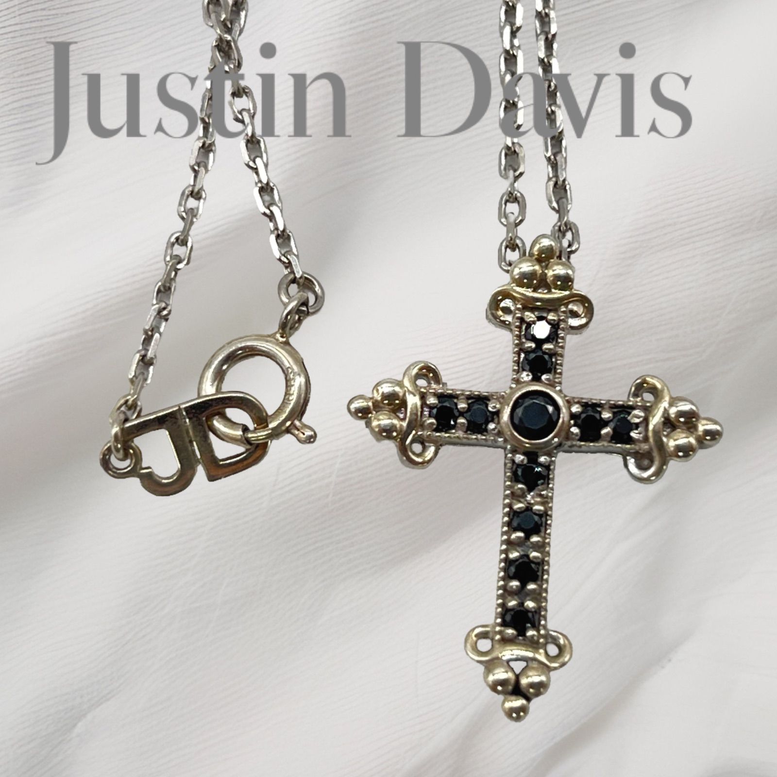 美品】JUSTIN DAVIS ジャスティンデイビス クロスネック SV925 