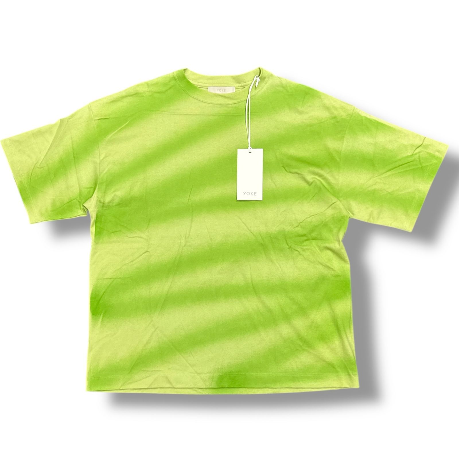 よーぴー品 参考上代24200円 未使用品 YOKE 24SS SPRAY PRINTED BODER T