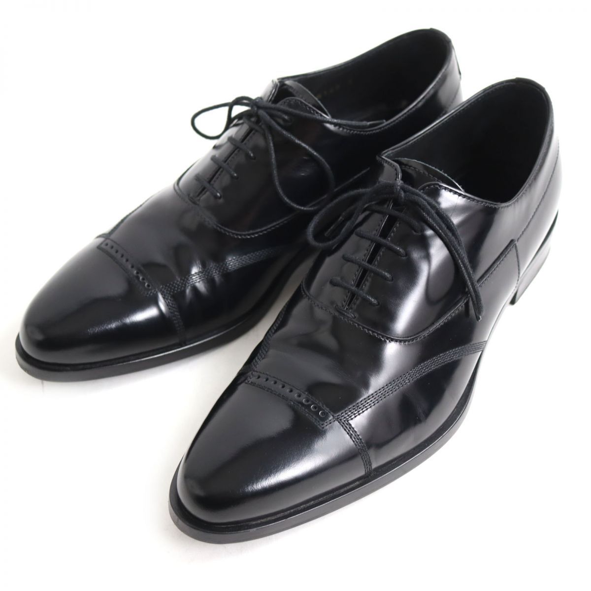 美品◇PRADA プラダ 2EA149 レースアップ オックスフォード レザー 
