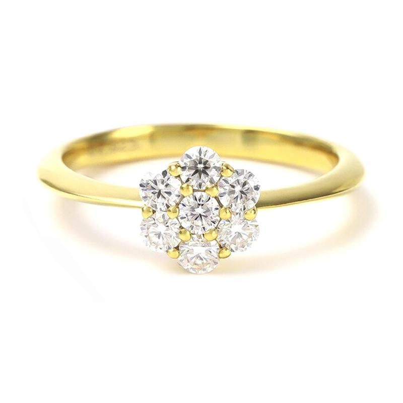 高品質】snow flowerモアサナイトダイヤモンド D1.00ct リング