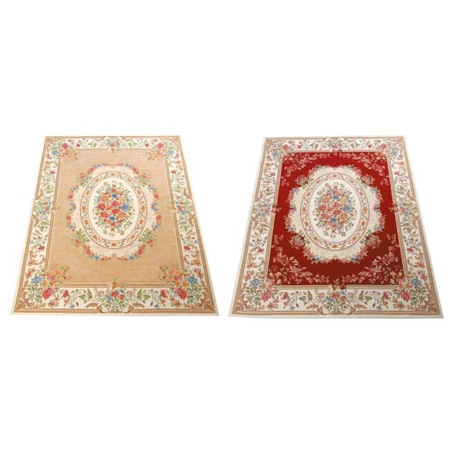 ゴブラン織 シェニールカーペット 6畳用 約240×330cm レッド YAN13833RE