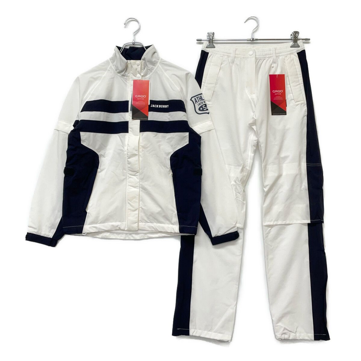 レディース ジャックバニー Jack Bunny!! レインウエア 0 S 白 ホワイト 2WAY 収納袋付き