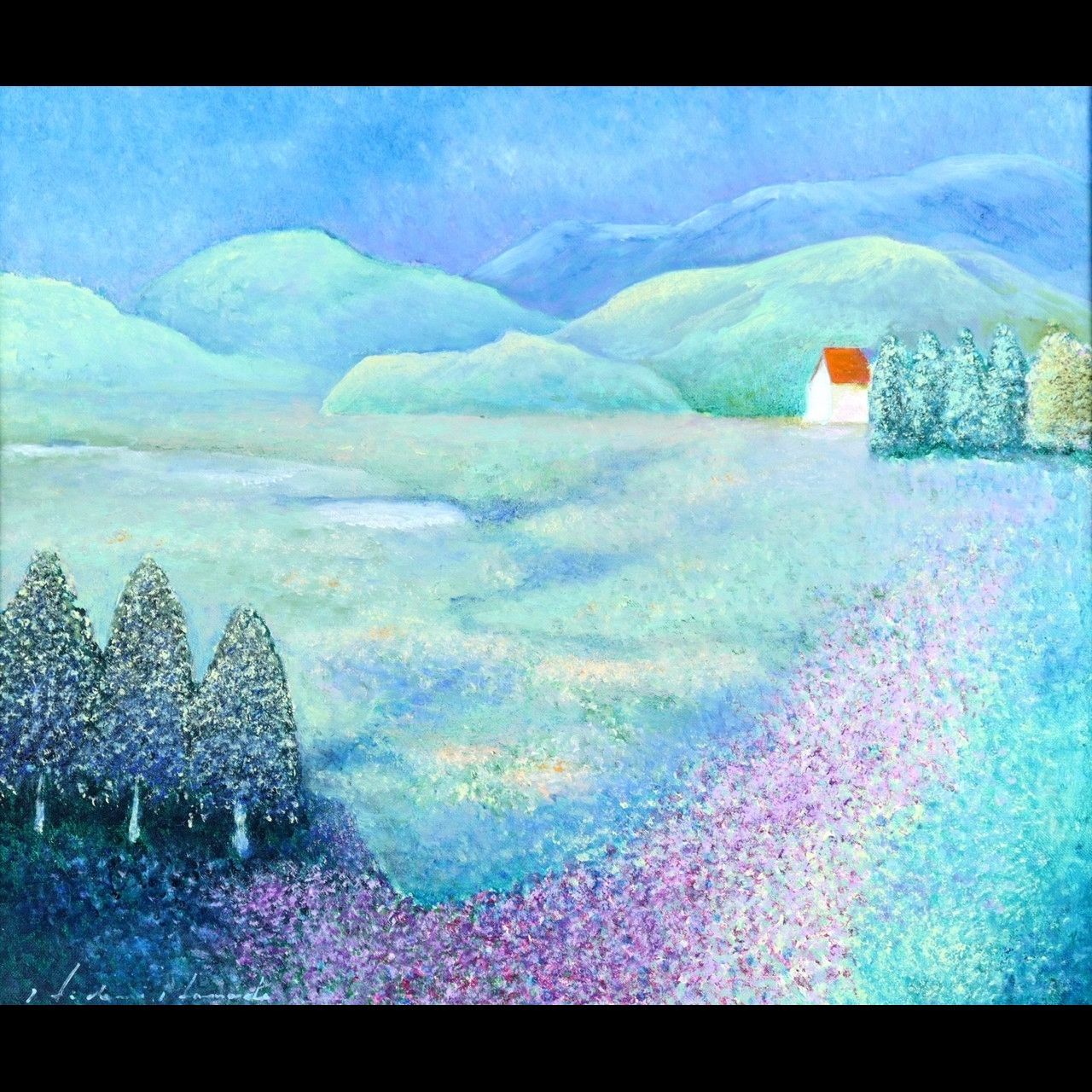 濱田秀美 「風景画」 肉筆油彩10号 唐物 骨董 古美術 楾 V54-OW - メルカリ