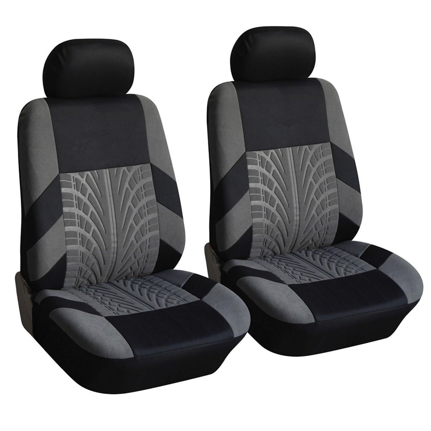 【特価商品】シート カバー カー 車 座席 汎用 軽自動車 普通車 運転席 助手席 Archnote 2個 セット フロント 2座席分 押し洗可 伸縮 グレー