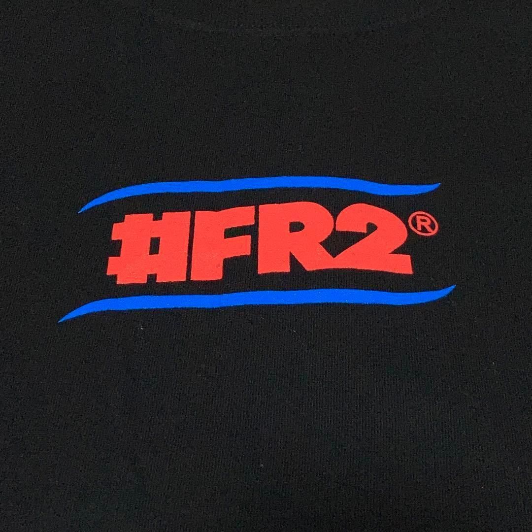 美品】FR2 Tシャツ ビッグロゴ 兎 CAUTION 人気Lサイズ 黒