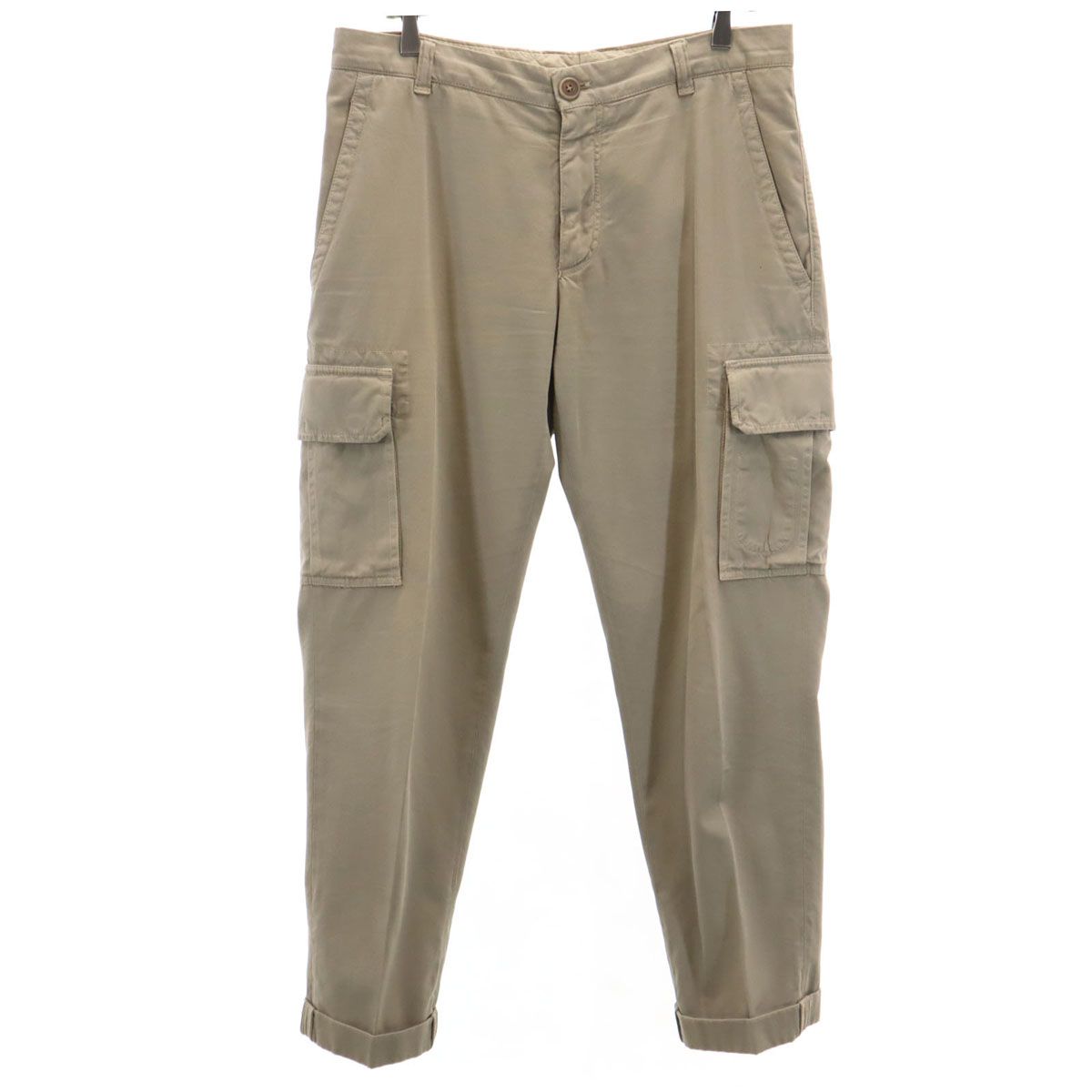 Brunello Cucinelli ブルネロクチネリ イタリア製 カーゴパンツ 50 アッシュベージュ メンズ 古着