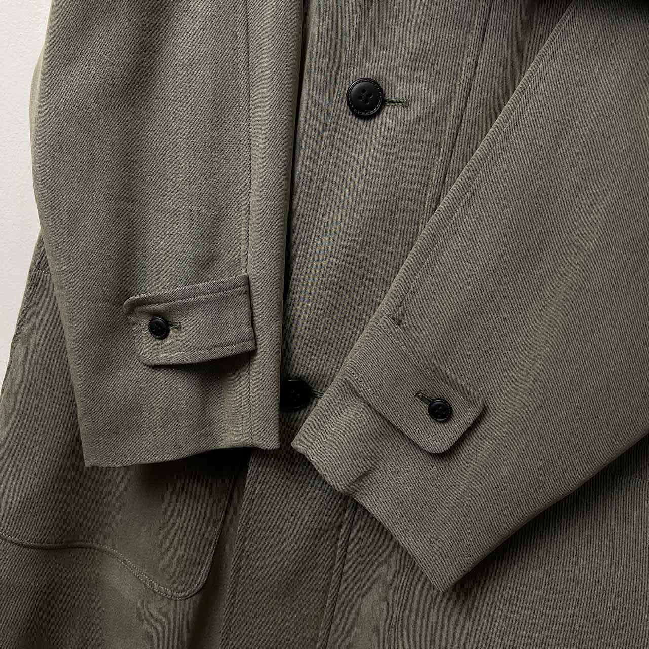 80s 90s ビンテージ LANVIN CLASSIQUE ランバン 襟レザー ハーフコート