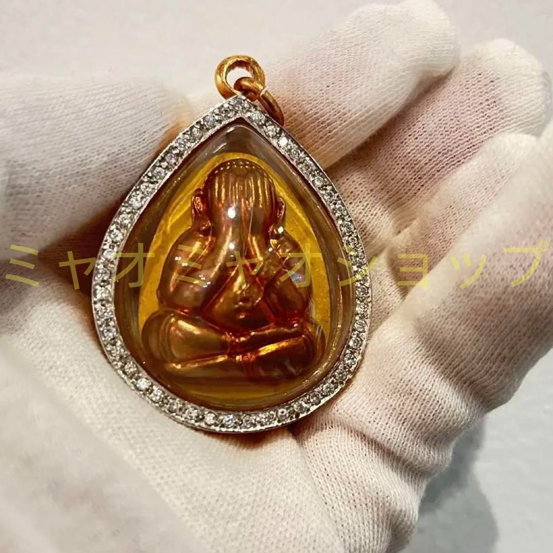 タイのお守りプラクルアン！金運アップ！ハート形ロケット！写真付き！ 美術品・アンティーク・コレクション タイのお守りプラクルアン！金運