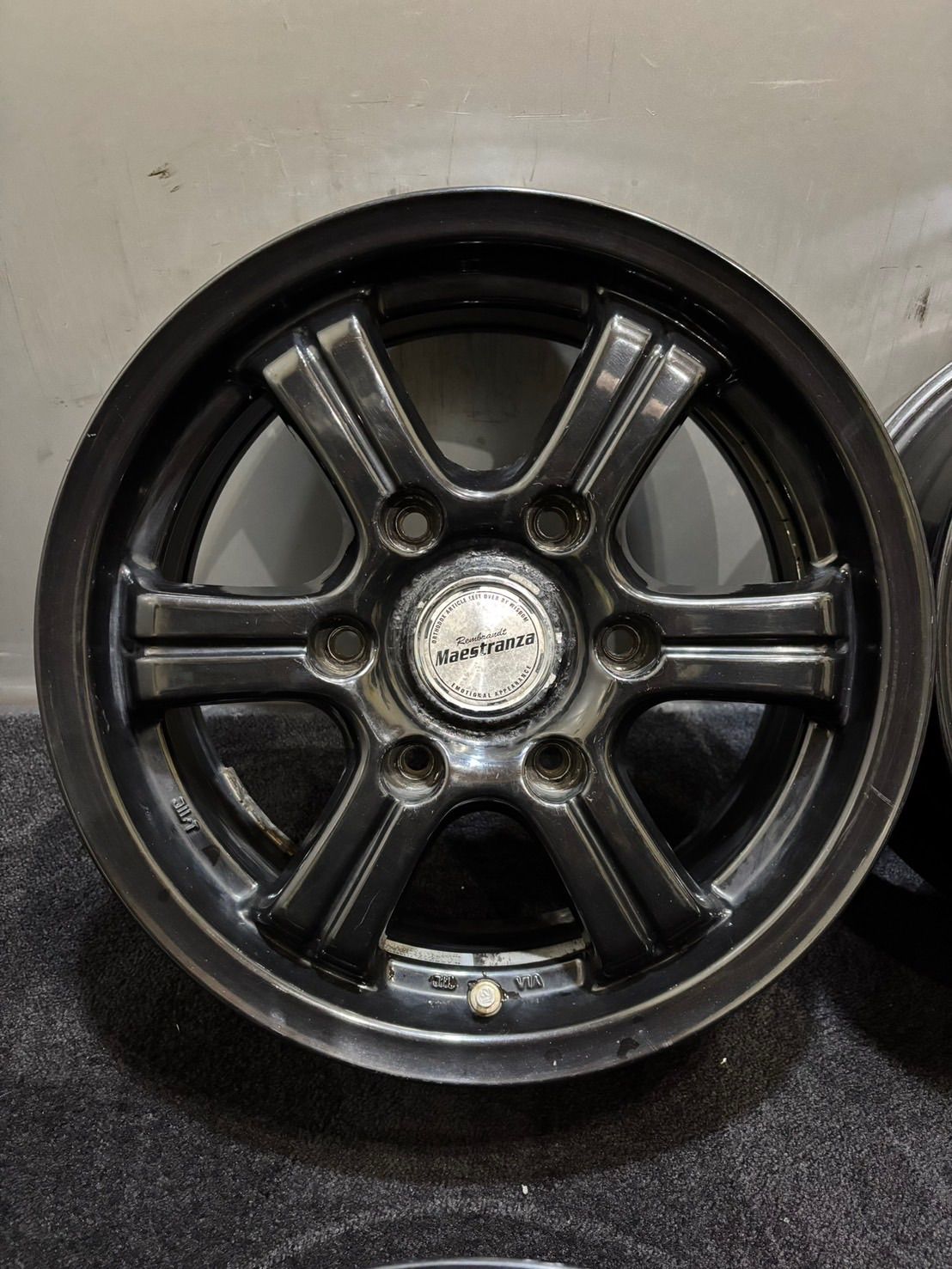 Maestranza 15インチ 6J 33 139.7 6H アルミホイール 4本 ハイエース C-K369