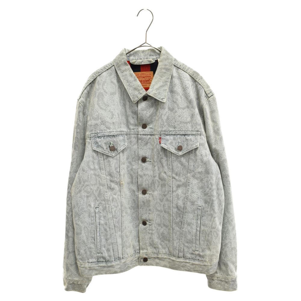 メンズsupreme levi’s snakeskin tracker jacket