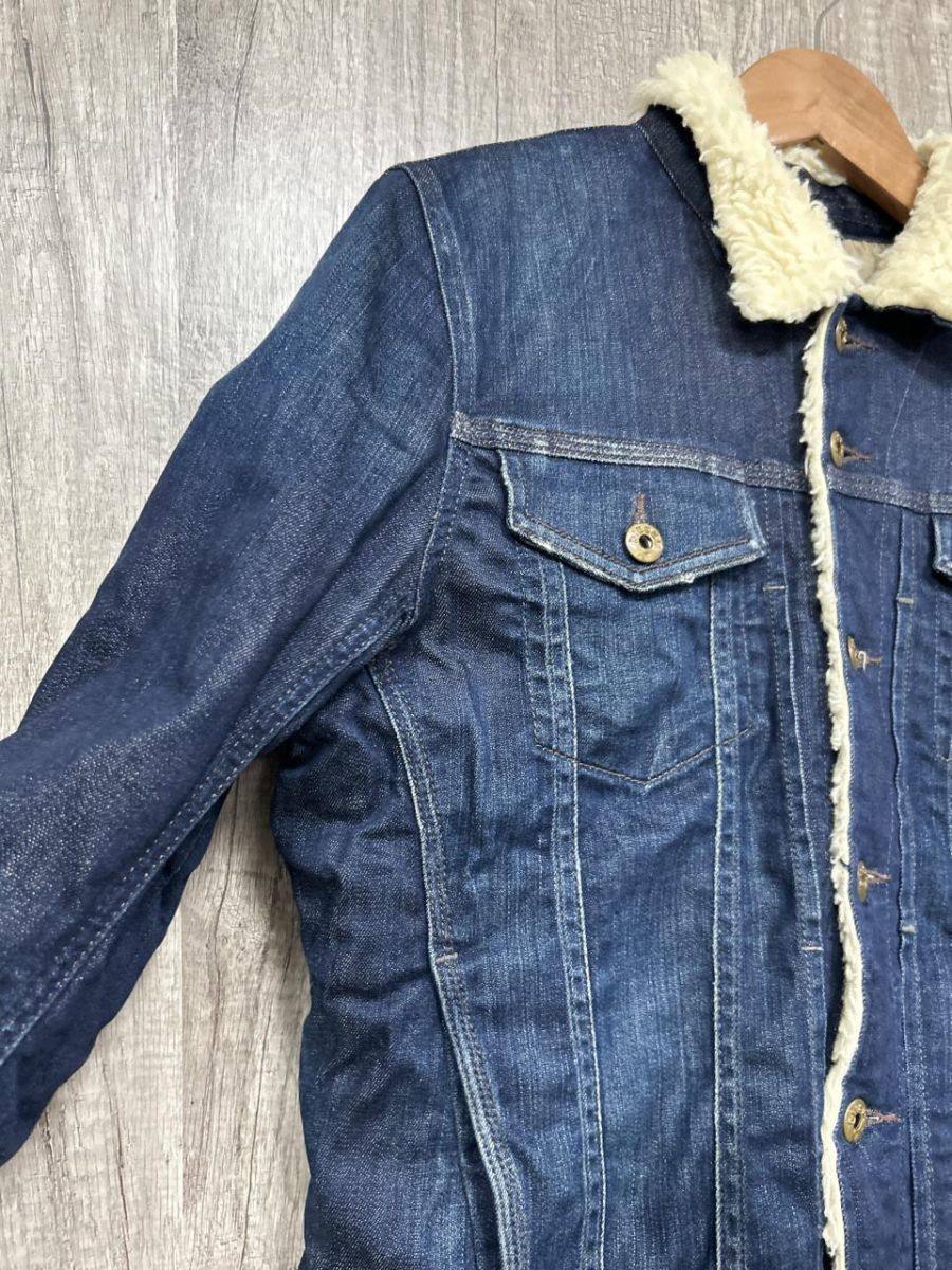 DIESEL デニムジャケット ボア襟付き DIESEL 【並行輸入品】ディーゼル デニムジャケット ボア付き G