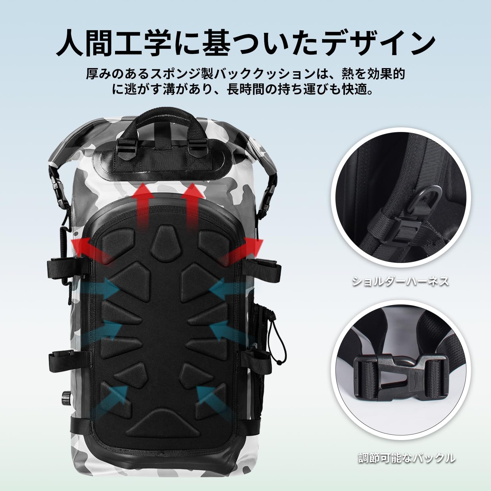 35Lは男性と女性のための防水バックパックです カヤック