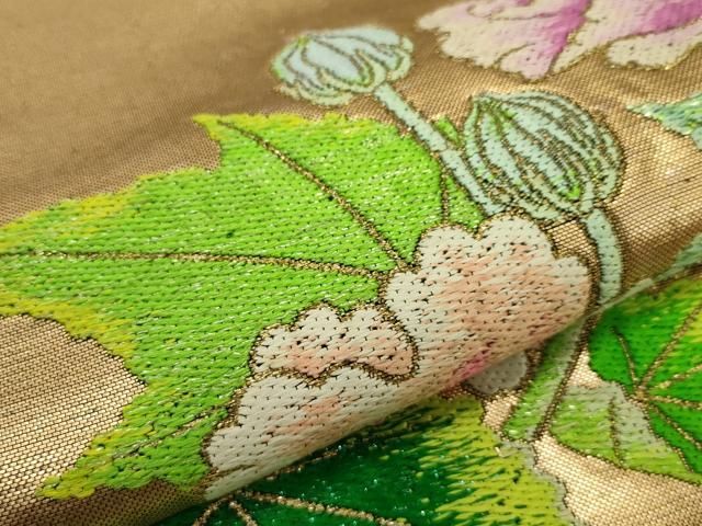 平和屋本店□極上 龍村美術織物 たつむら 六通柄 本袋帯 唐織 芳華錦