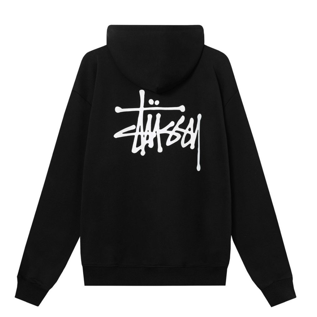 STUSSY ステューシー ベーシック ジップパーカー BASIC STUSSY ブラック 男女兼用 メンズ レディース