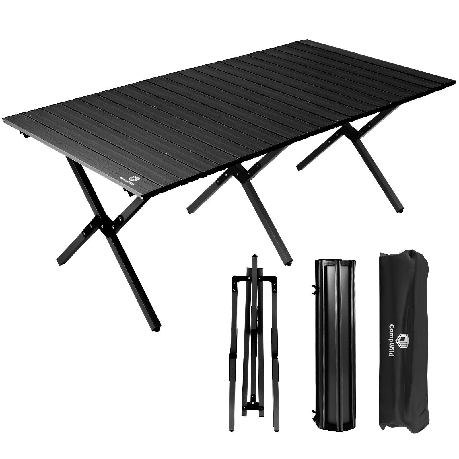 在庫処分】折りたたみ ベスト コンパクト ウッドロールトップテーブル