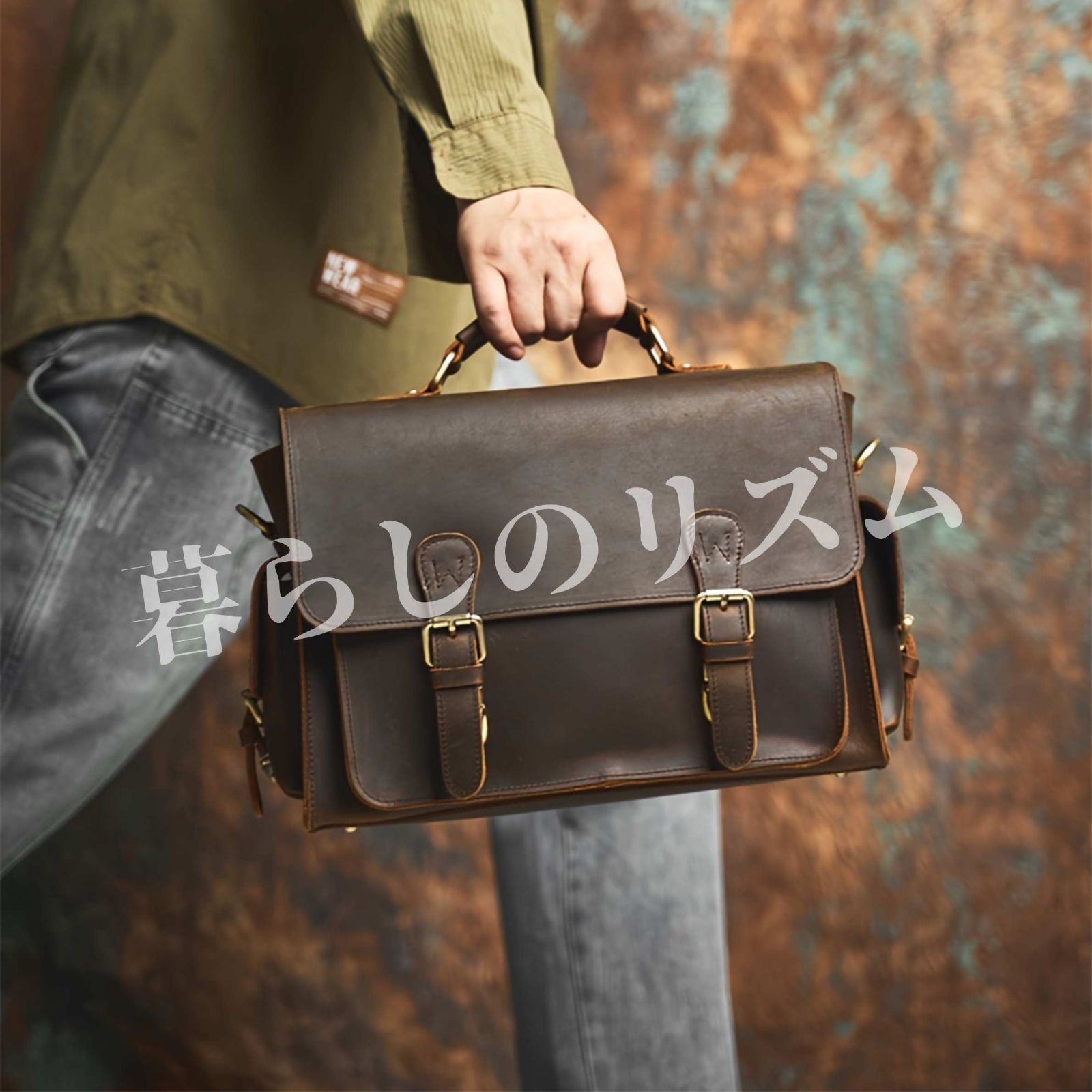 ビジネスバッグ メンズ 本革 ブリーフケース クロスボディバッグ 