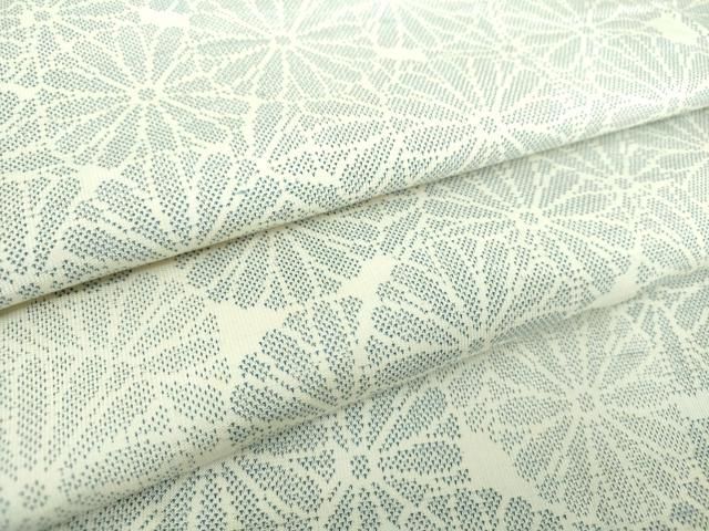 平和屋着物●本場大島紬　白大島　9マルキ　菊尽くし　正絹　逸品　未使用　DAAS3116ps 平和屋着物○本場大島紬 白大島 9マルキ 菊尽くし 正絹 逸品 未使用