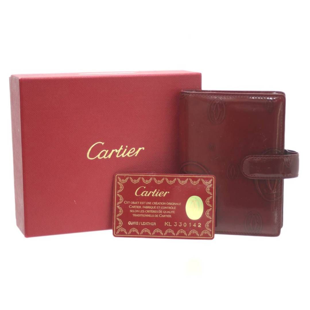 Cartier カルティエ アジェンダ 手帳 マスト ボルドー エナメル加工