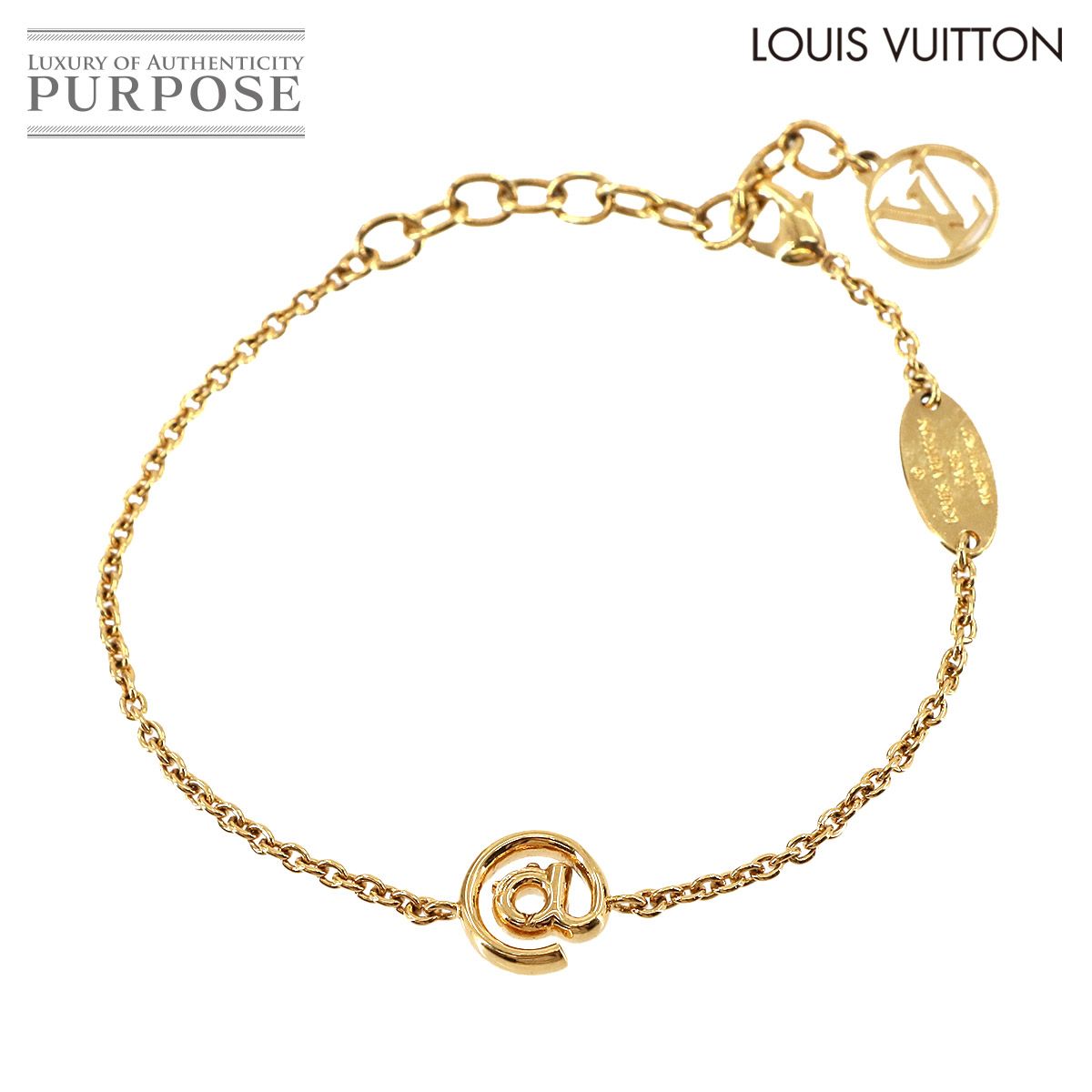 ルイ ヴィトン LOUIS VUITTON LV - ME ブレスレット ゴールド M62351 アットマーク アクセサリー LV - ME Bracelet 90275288