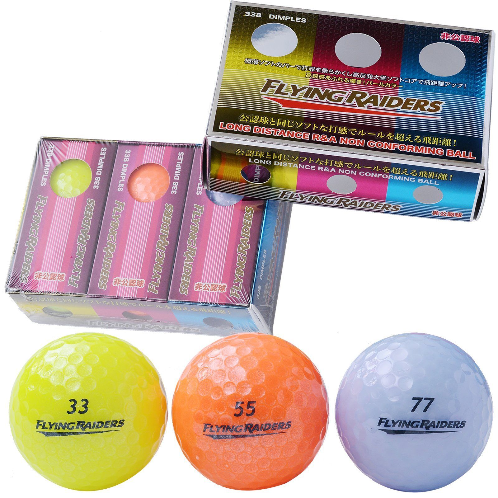 LEZAX (レザックス) ゴルフボール AGC 2ピース 1ダース (12個入り) ホワイト AGBA-4714