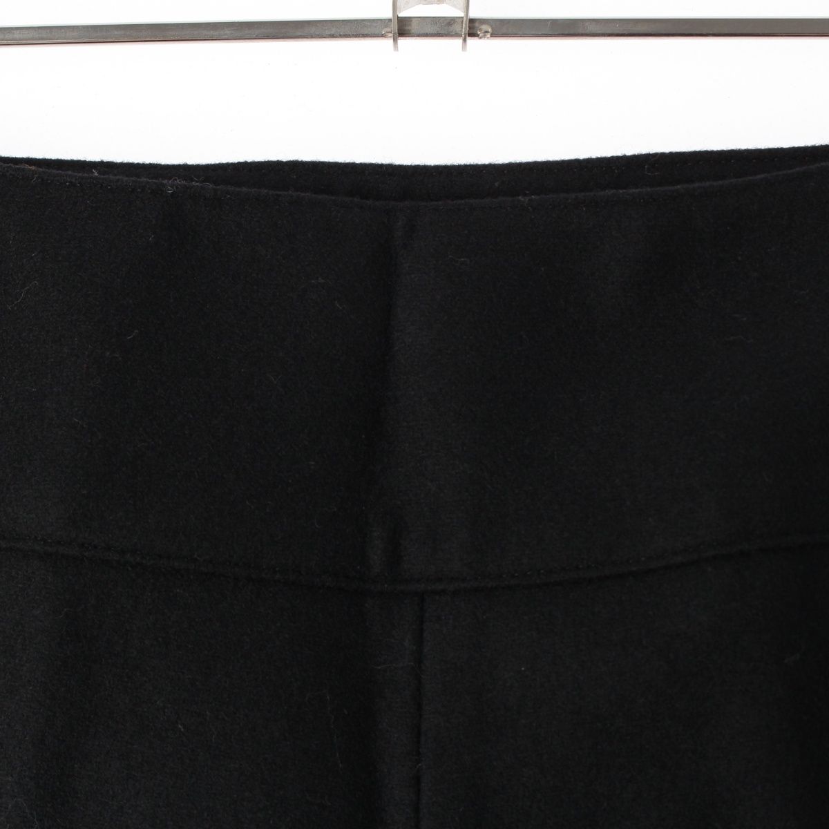 ミュウミュウ ウール サイドジップ スーパーロング スラックス パンツ  