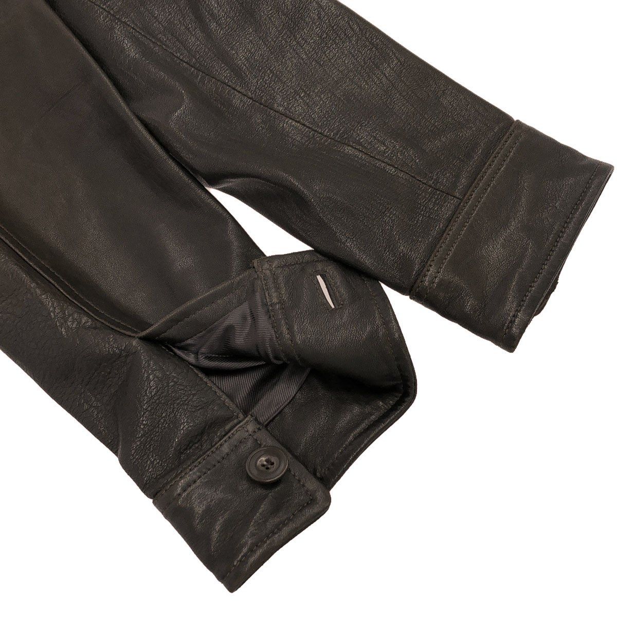 A.P.C アーペーセー MOTO BLOUSON ジップアップレザーブルゾン 