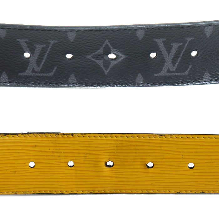 ①【付属品あり】ルイヴィトン ベルト サンチュール LVイニシャルリバーシブル LOUIS VUITTON ルイヴィトン M9521 サンチュール・イニシャル