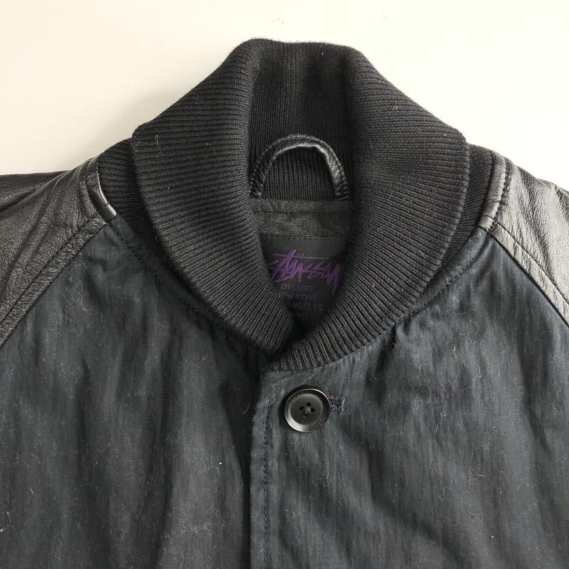 中古】STUSSY × Maiden Noir Deluxe スタジャン M ブラック  