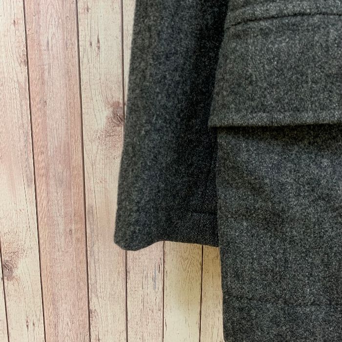 マーガレットハウエル MHL. ピーコート ダブル ウール M グレー メンズ