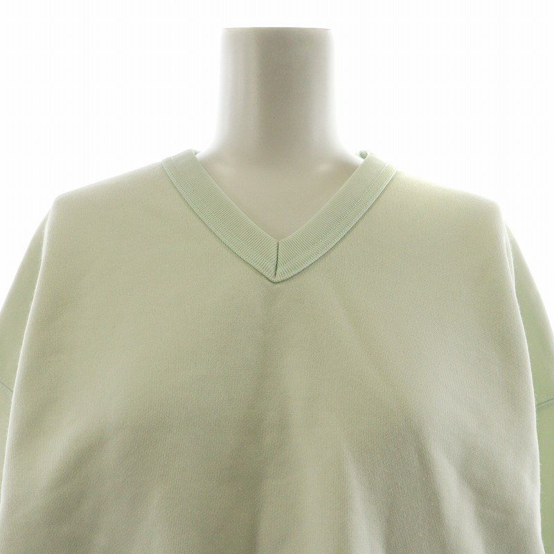 オーラリー AURALEE 19AW BAGGY POLYESTER SWEAT V-NECK スウェット トレーナー 0 水色 ライトブルー A9AV07PU /AN23 レディース オーラリー AURALEE 19AW BAGGY POLYESTER SWEAT V-NECK