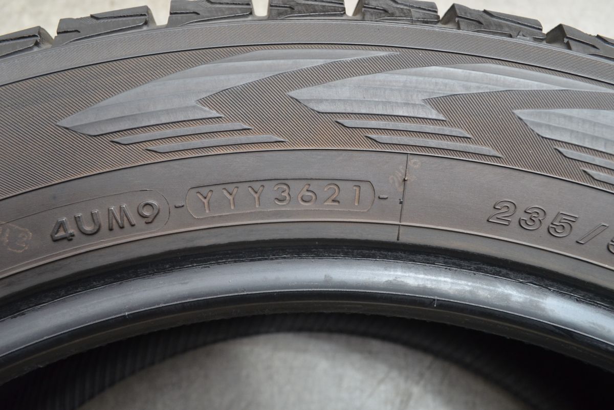 知識 程度良好品 ヨコハマ アイスガード G075 235 55R20 4本 スタッドレス レクサス RX ニッサン ムラーノ パスファインダー ブレイザー