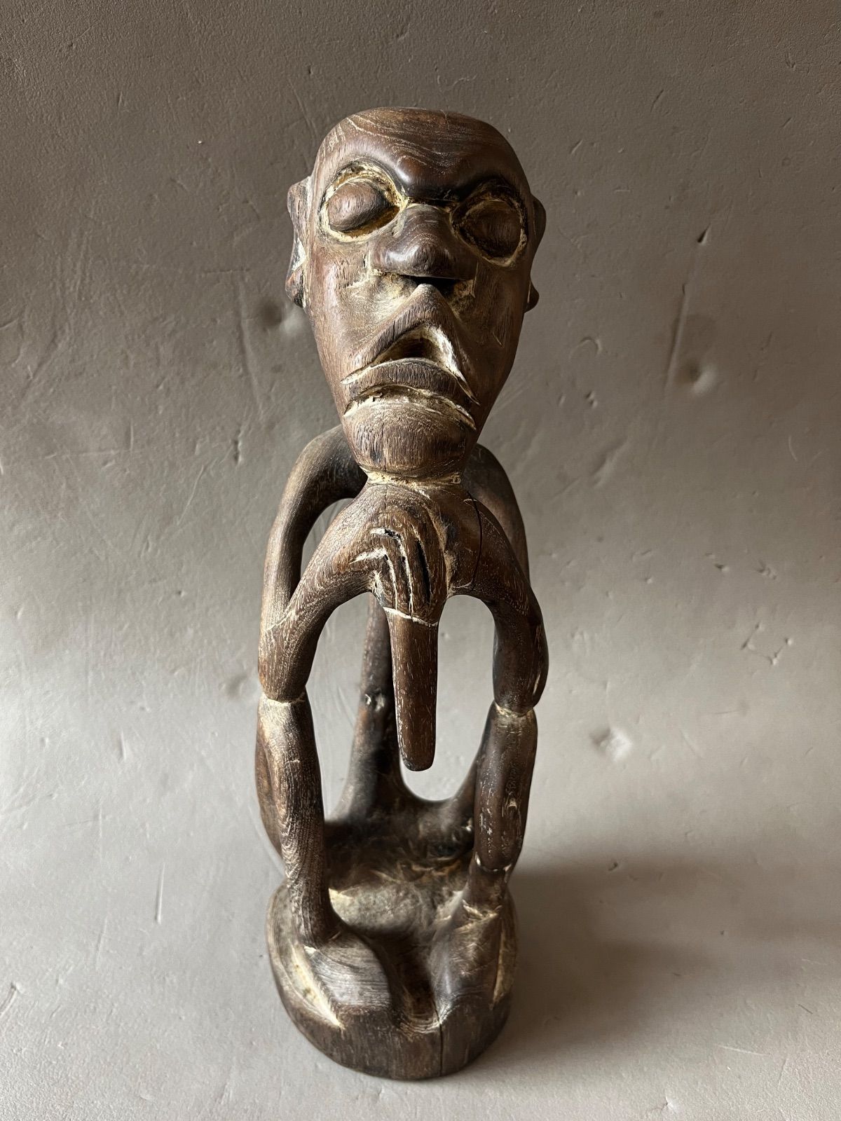 アフリカ 木彫り彫刻 人物モチーフ 民族人形 海外 オブジェ