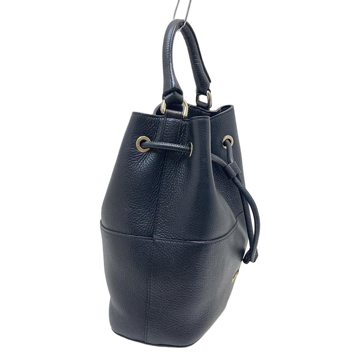 値下げ不可　FURLA ドローストリングバッグ STACY Mサイズ ブラック 値下げ】FRULA ステイシー 値下げ不可 FURLA ドローストリング
