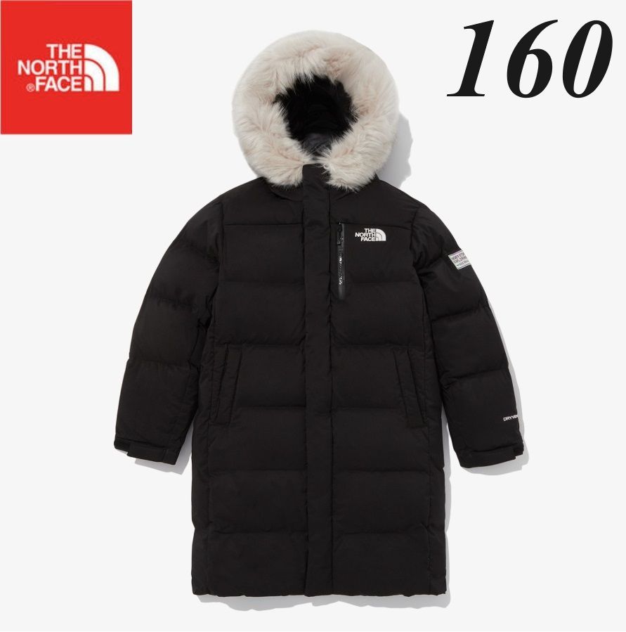 THE NORTH FACE ノースフェイス ダウンジャケット ダウンコート ひざ丈 レディース キッズ 極暖 軽量 保温性 撥水 ブラック/160サイズ  K568D - メルカリ