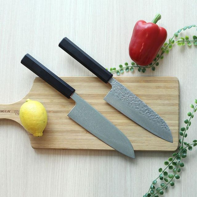 AUS10槌目ダマスカス 藍染