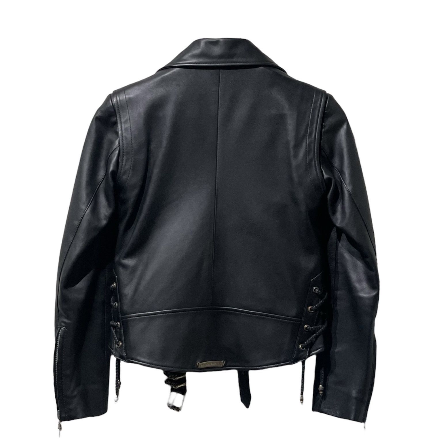 クロムハーツ CHROMEHEARTS JJDEAN JJディーン ライダースジャケット レザージャケット ジャケット ブラック / 黒 サイズM -  メルカリ