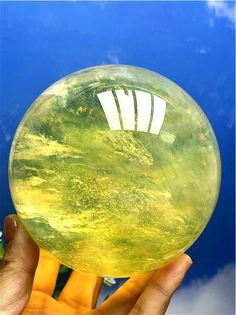 117mm 1840g超綺麗☆シトリン水晶丸玉B87D1/85D18A - メルカリ