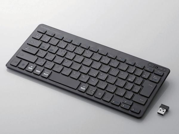 【新品・5営業日で発送】ELECOM エレコム ワイヤレスミニキーボード／パンタグラフ式／薄型／ブラック(TK-FDP098TBK)
