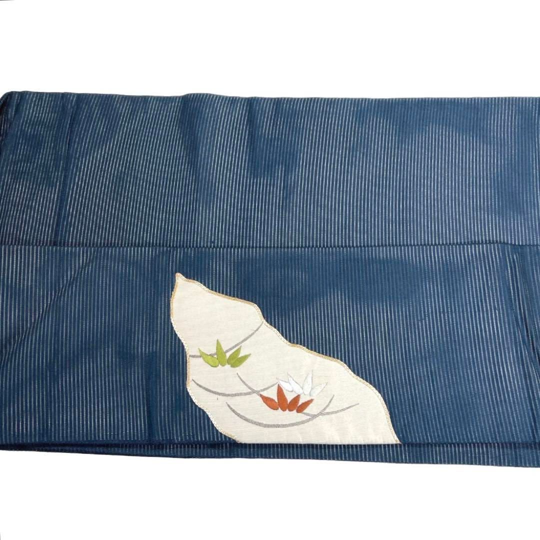 新着 竹 萩 桔梗 金駒刺繍 絽 夏用 名古屋帯 楓 メルカリ - d 044a 着物 着物・浴衣