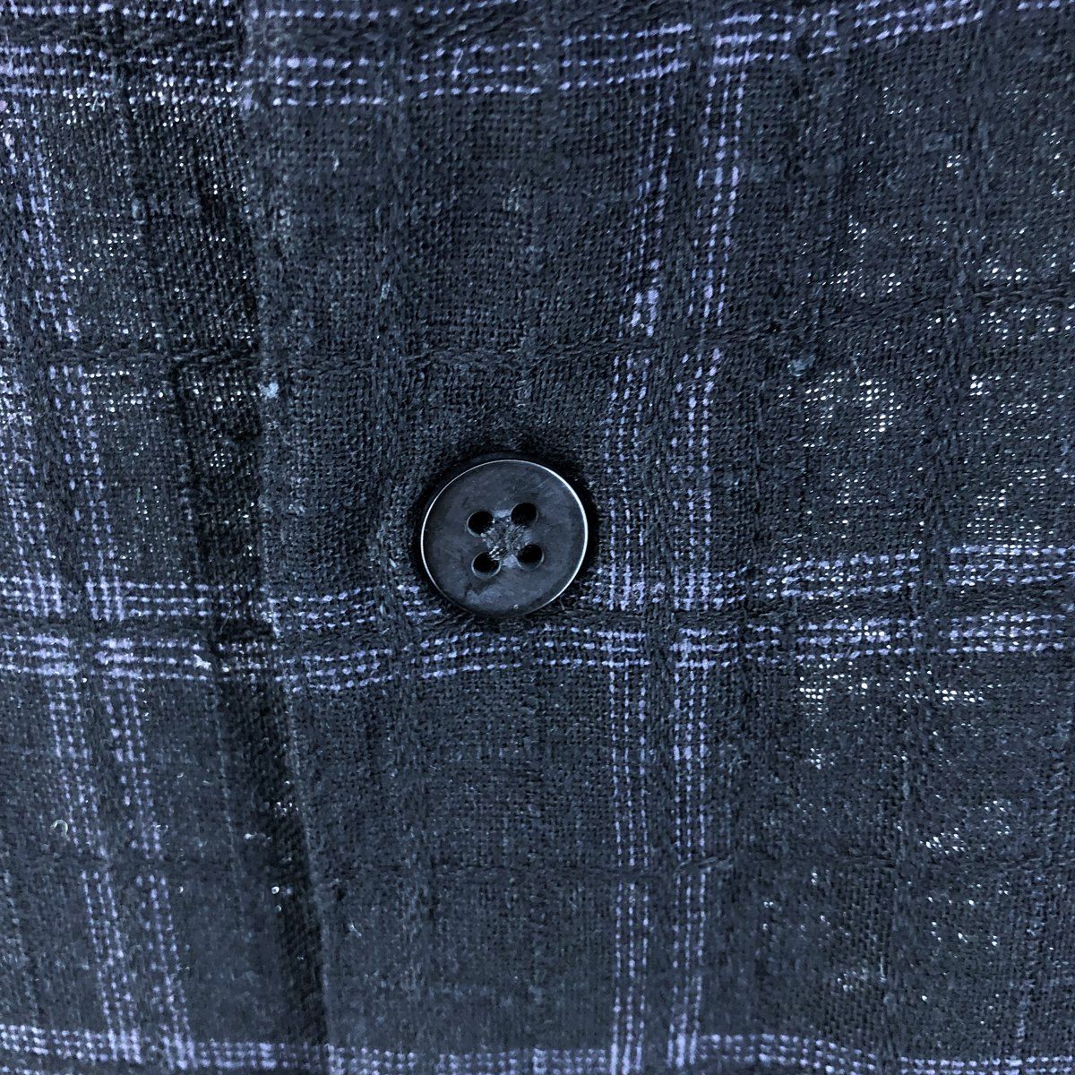 古着 ハガー haggar WASHABLE LINEN チェック柄 半袖 リネンシャツ