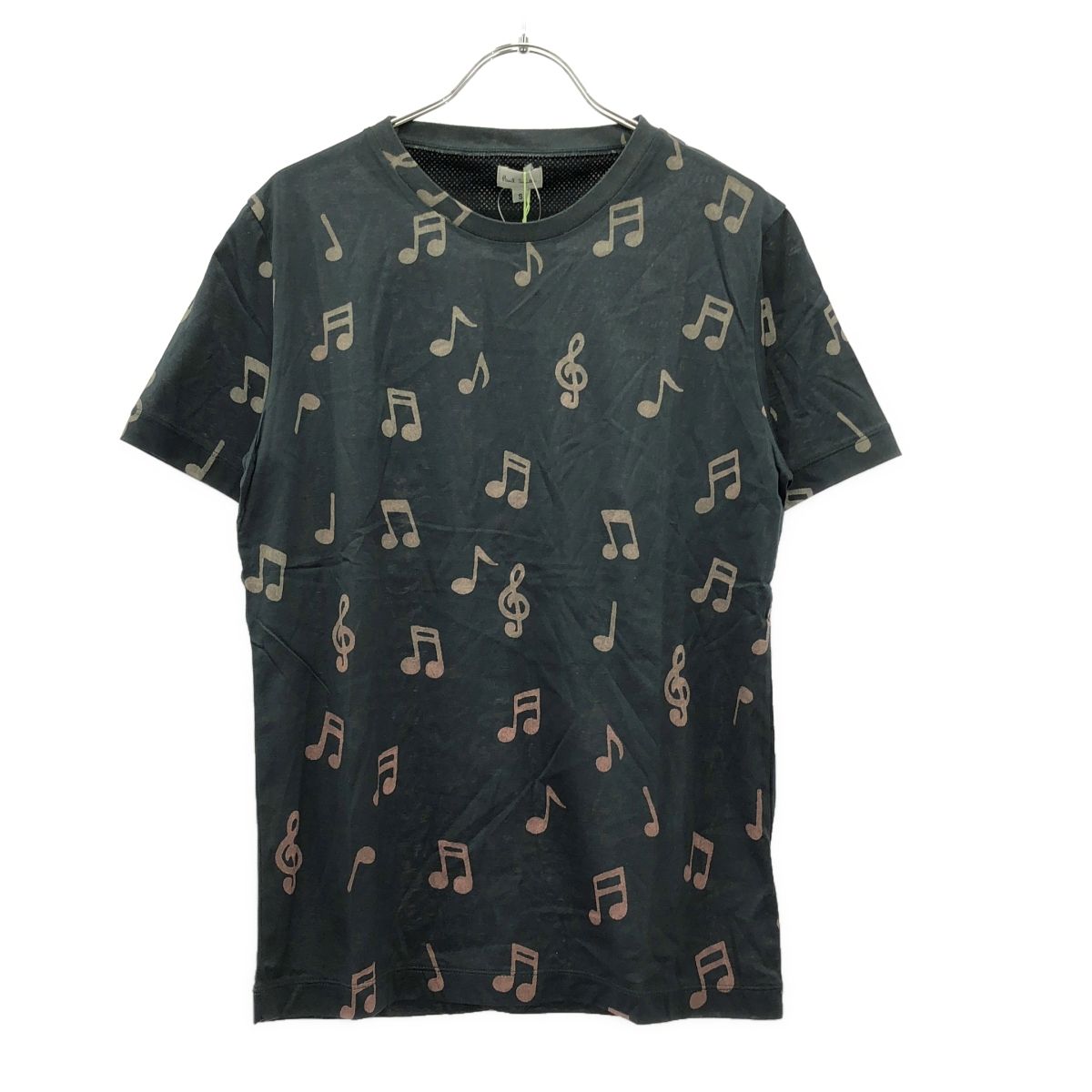 Paul Smith ポールスミス 音符プリントTシャツ グリーン系 S