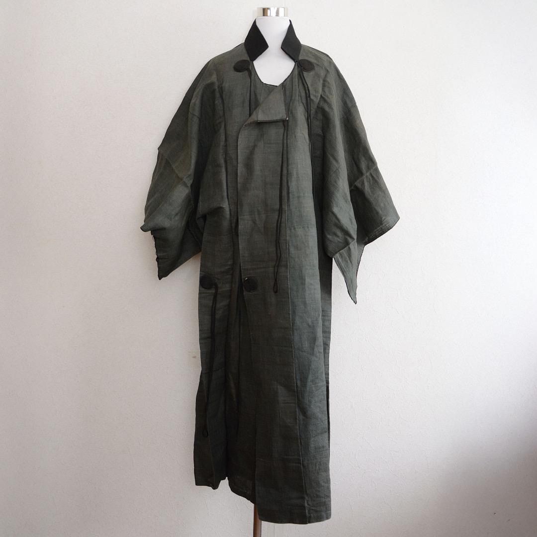 現存していた幻の長合羽 ジャパンヴィンテージ 古布 着物 歴史資料 民俗文化 Rare Japanese Vintage Long Gappa – Antique Kimono Fabric Historical Folk Cultural